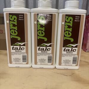Jeris White Talc Clubman Powder 9 OZ / 255 g Green - TWO PACK